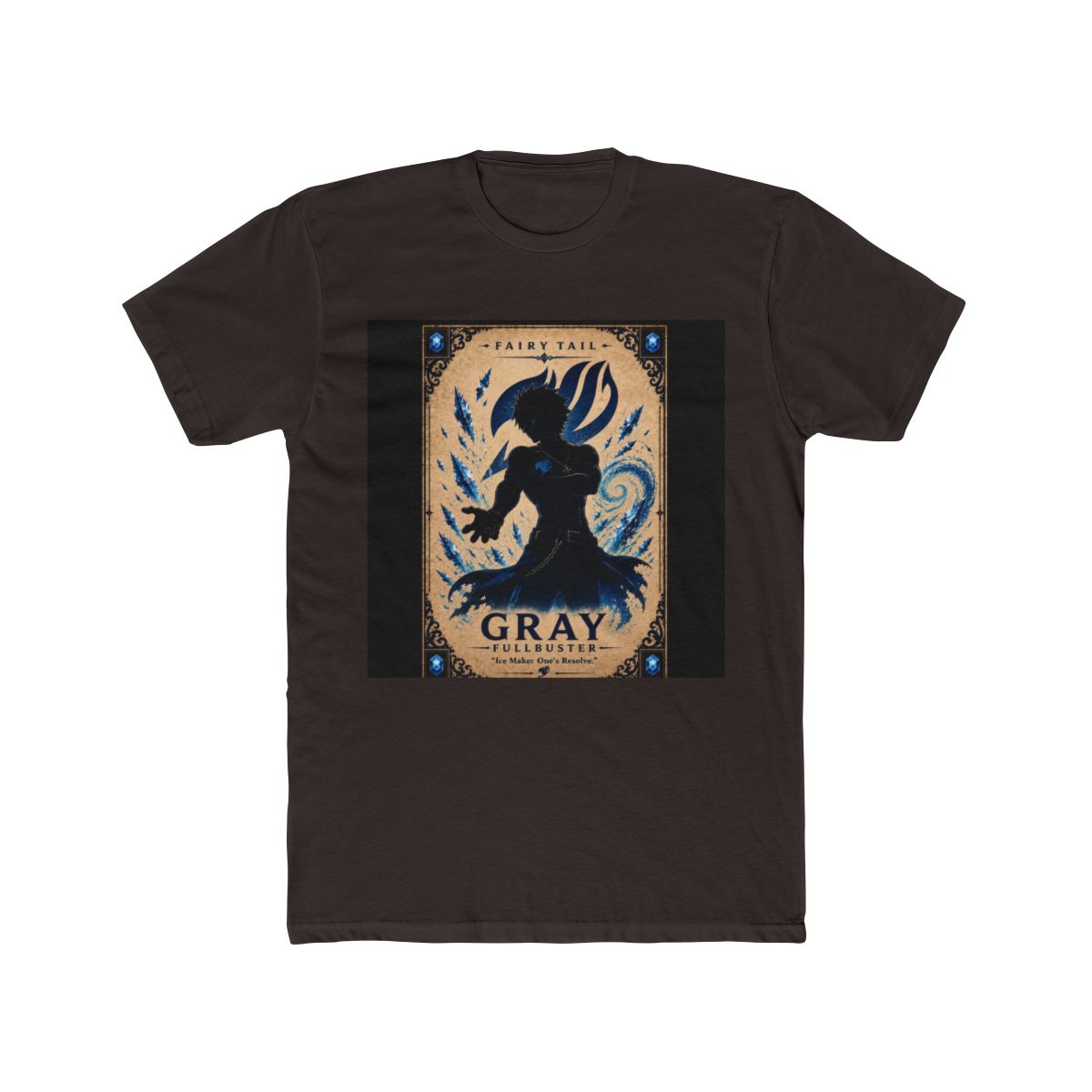 Fairy Tail Gray Fullbuster Silhouette Character T Shirt - alternate angle 3, merchandise