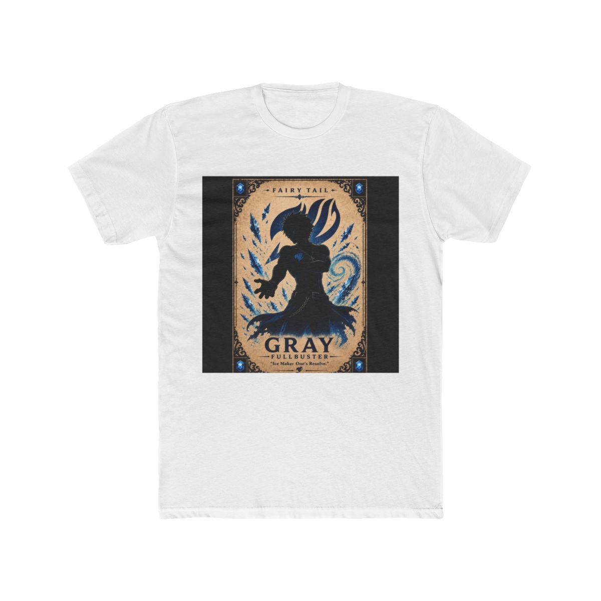 Fairy Tail Gray Fullbuster Silhouette Character T Shirt - Official T-Shirts merchandise