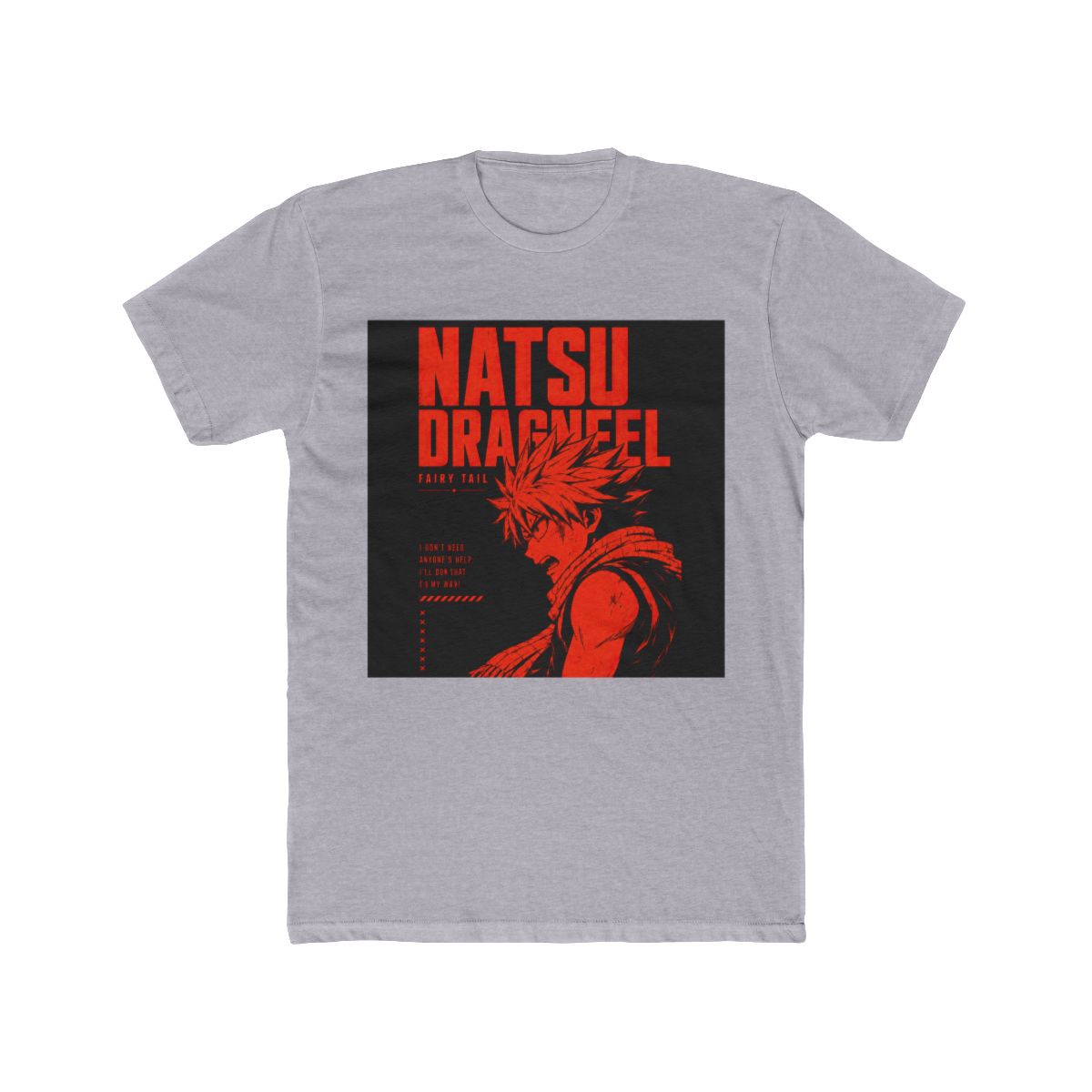 Fairy Tail Natsu Dragneel Typographic T Shirt