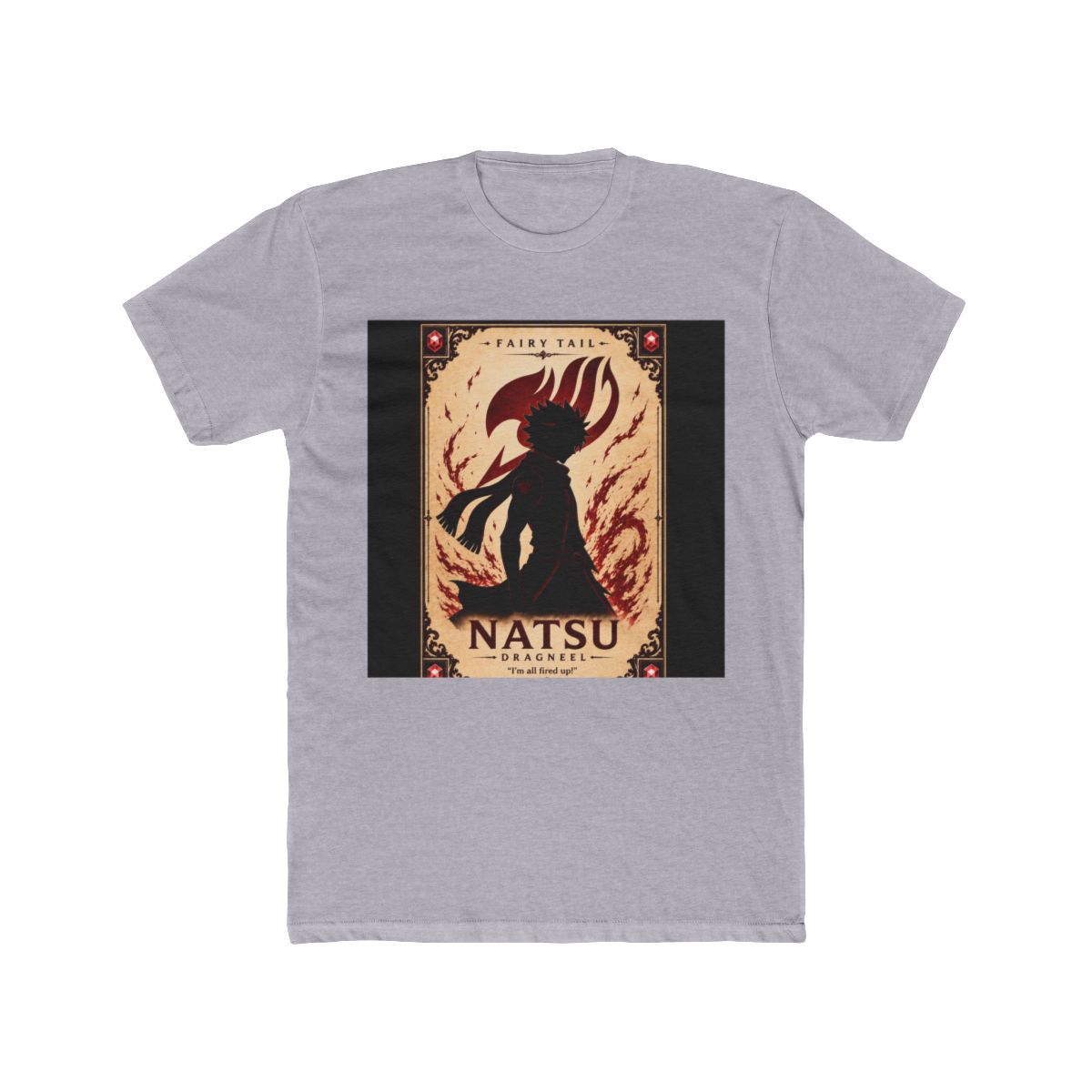 Fairy Tail Natsu Dragneel Silhouette Character T Shirt