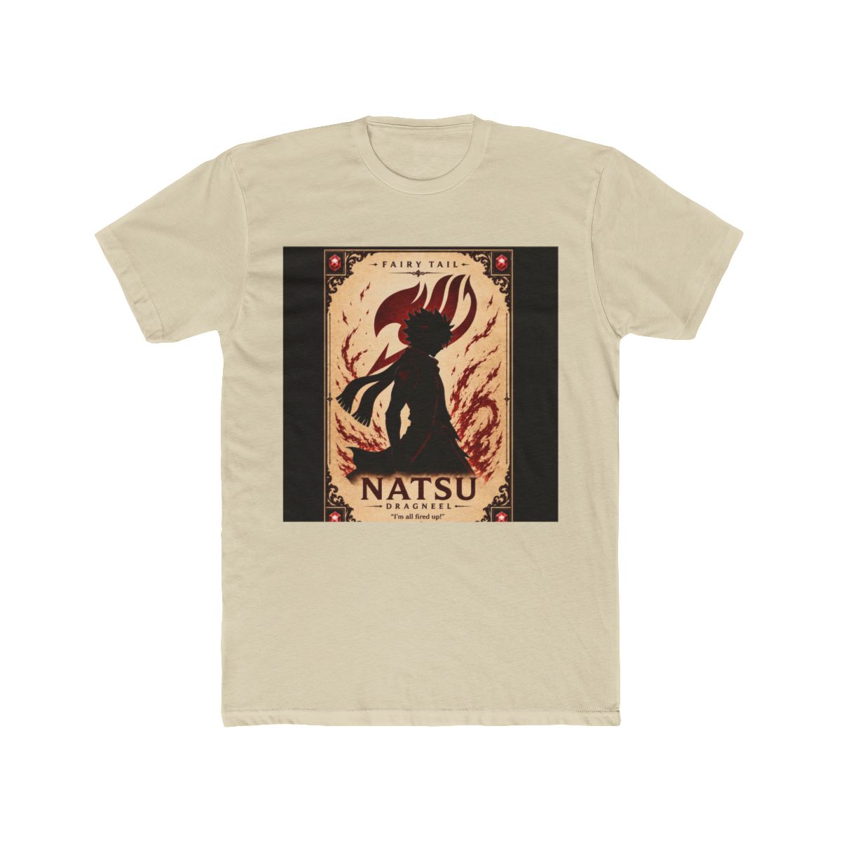 Fairy Tail Natsu Dragneel Silhouette Character T Shirt - alternate angle 4, merchandise