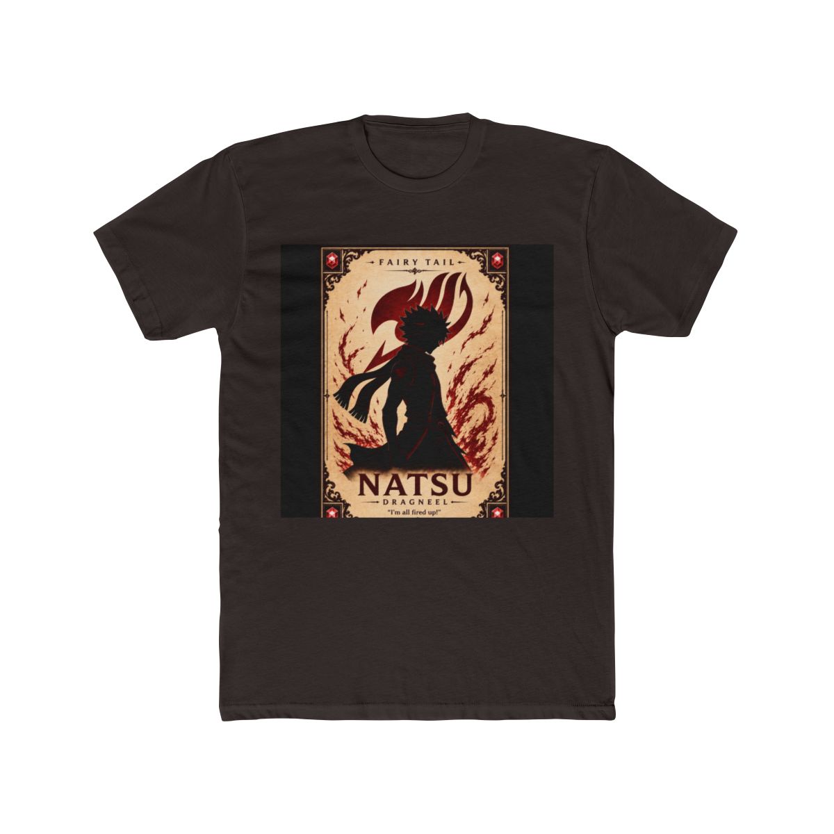 Fairy Tail Natsu Dragneel Silhouette Character T Shirt - alternate angle 3, merchandise