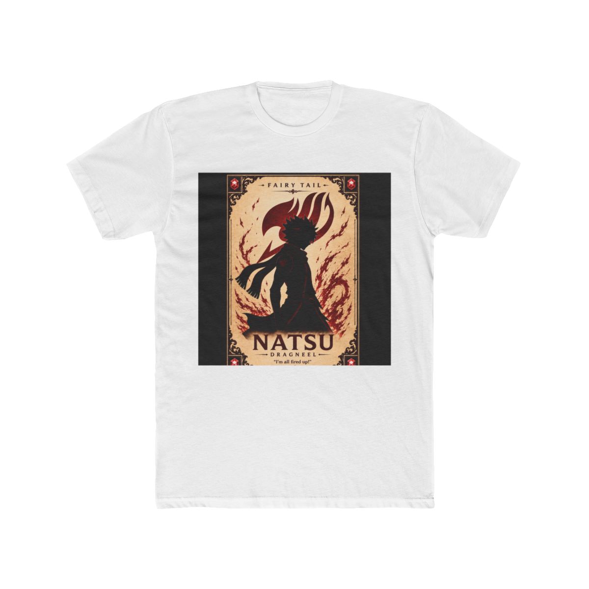 Fairy Tail Natsu Dragneel Silhouette Character T Shirt - Official T-Shirts merchandise