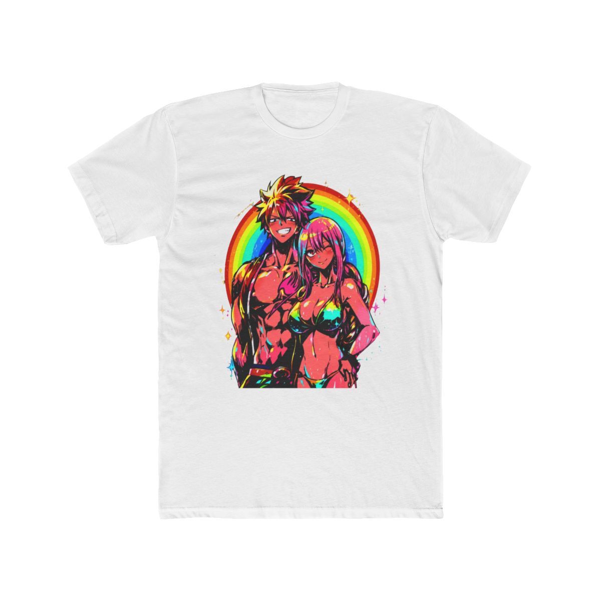 Natsu and Lucy Fairy Tail Summer T Shirt - Official T-Shirts merchandise