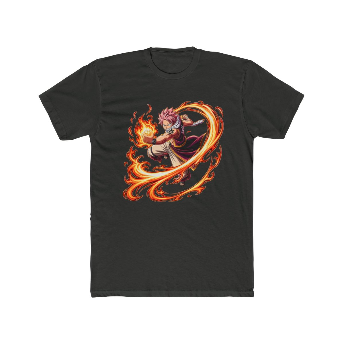 Natsu Dragneel Flame Punch Fairy Tail T Shirt - alternate angle 5, merchandise