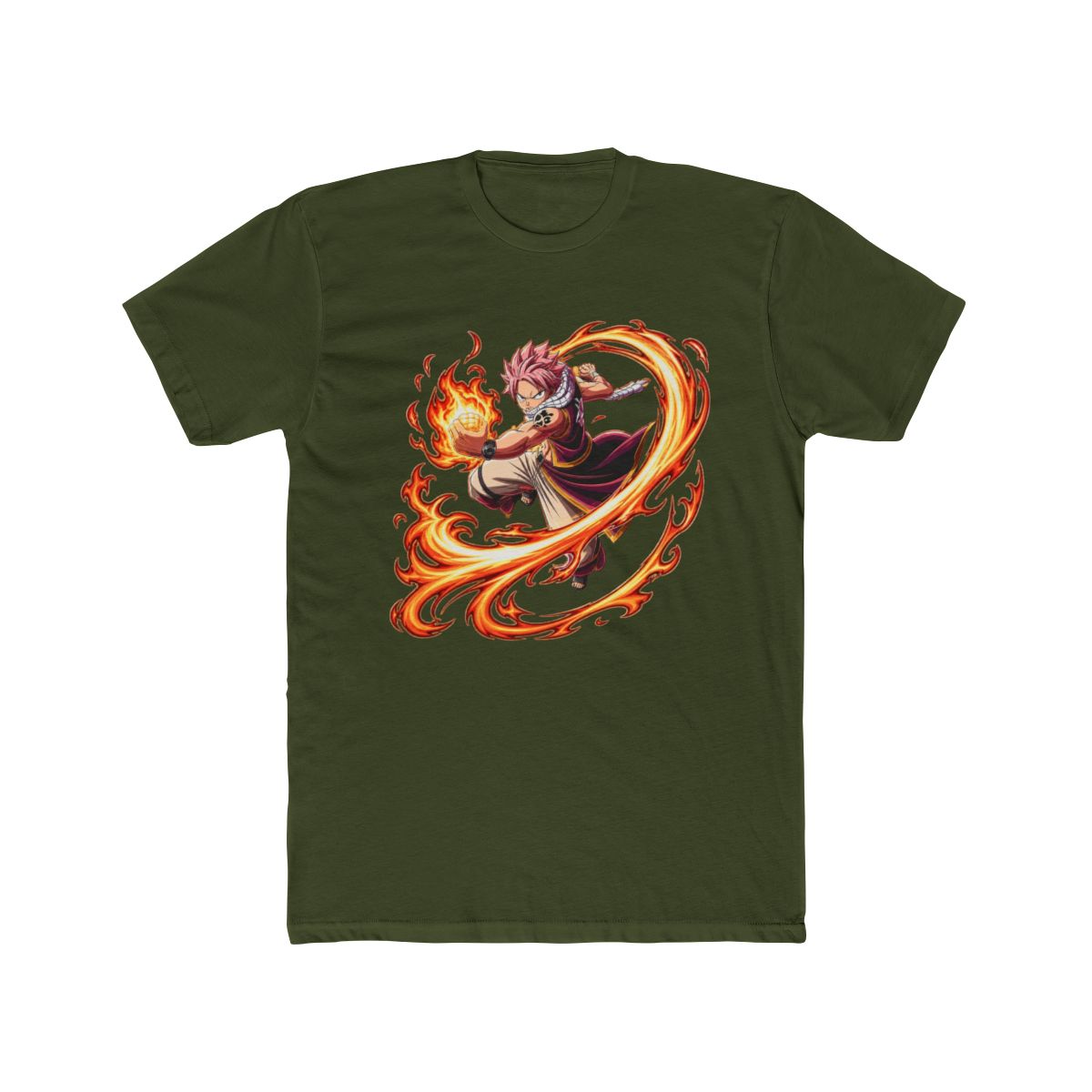 Natsu Dragneel Flame Punch Fairy Tail T Shirt - alternate angle 4, merchandise