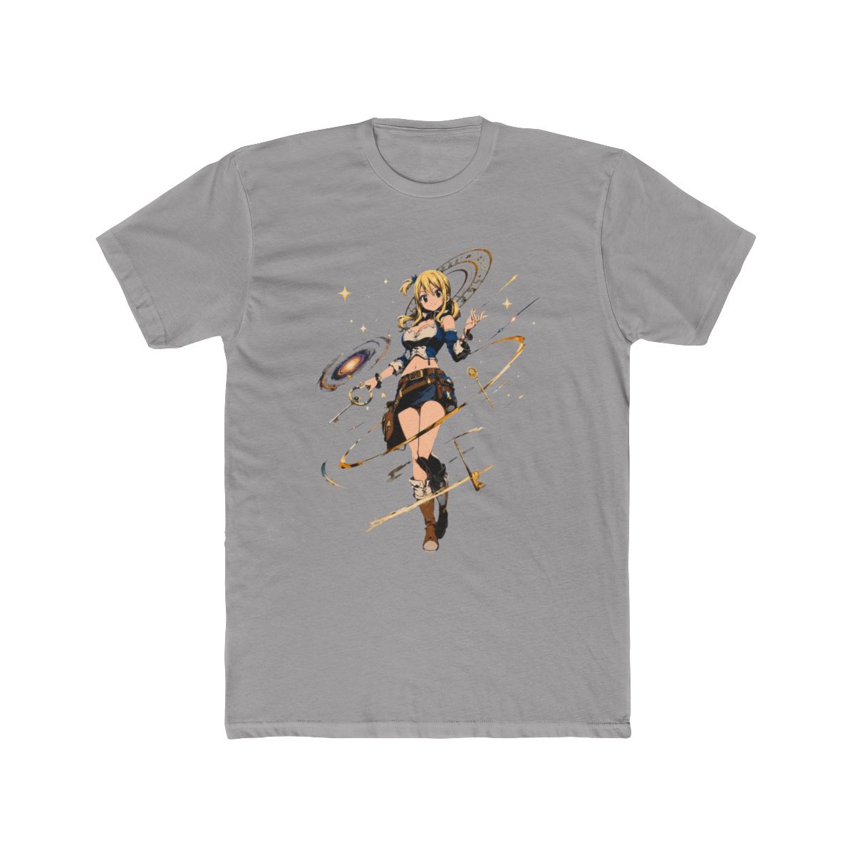 Fairy Tail Lucy Heartfilia Celestial Keys T Shirt - alternate angle 2, merchandise