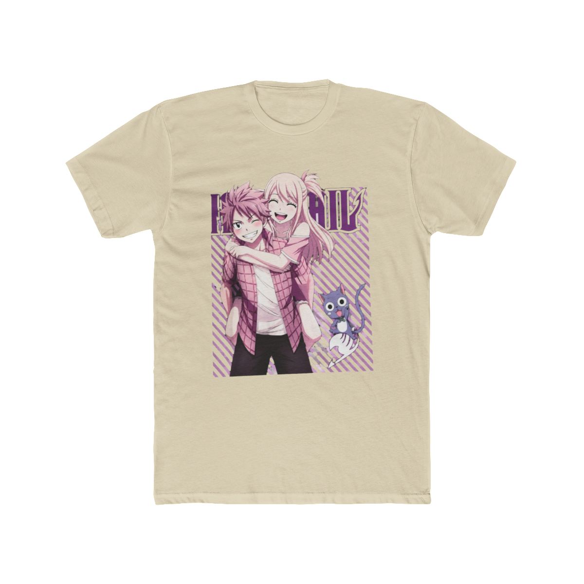 Fairy Tail Anime Couple T Shirt, Cotton Graphic Tee - alternate angle 4, merchandise
