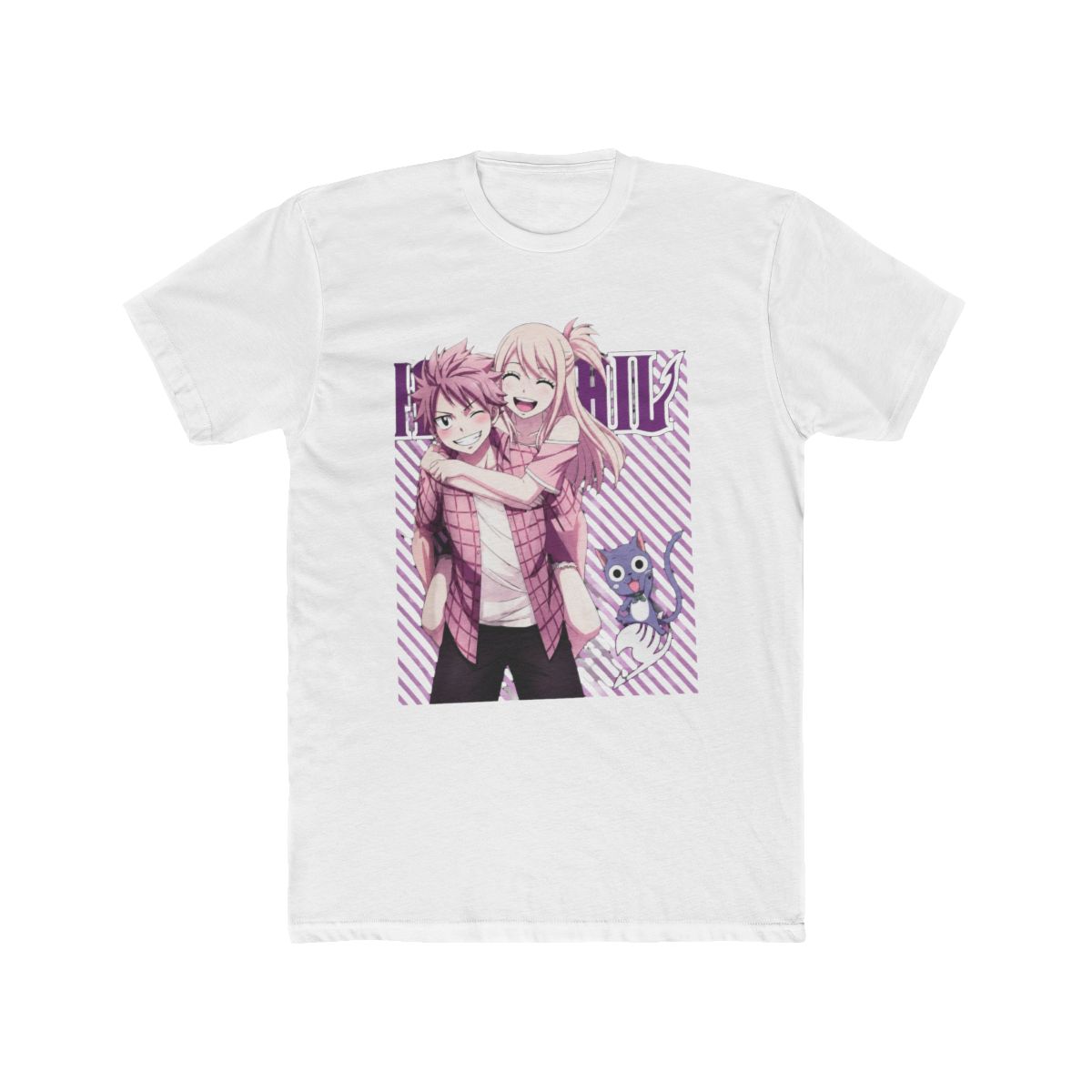 Fairy Tail Anime Couple T Shirt, Cotton Graphic Tee - Official T-Shirts merchandise