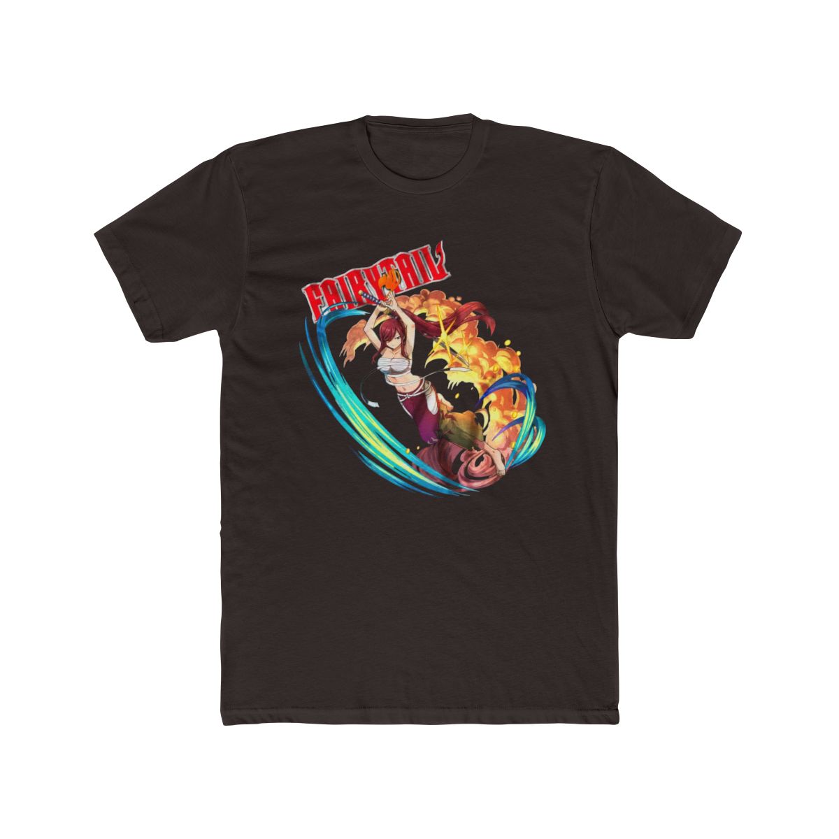 Fairy Tail Shirt Natsu Dragneel Tshirt Erza Scarlet T Shirt Lucy Happy Luxus Tee - alternate angle 3, merchandise