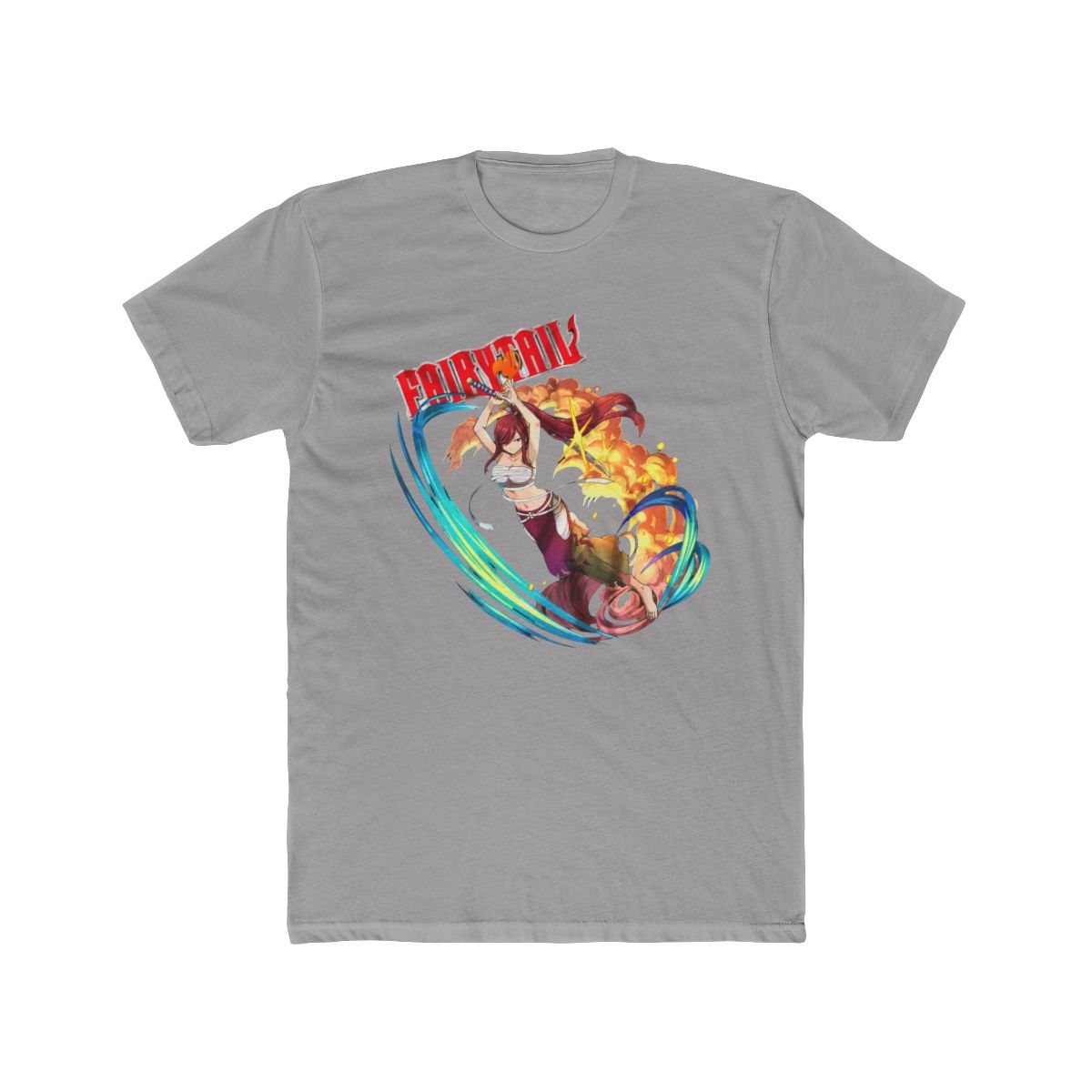 Fairy Tail Shirt Natsu Dragneel Tshirt Erza Scarlet T Shirt Lucy Happy Luxus Tee - alternate angle 2, merchandise