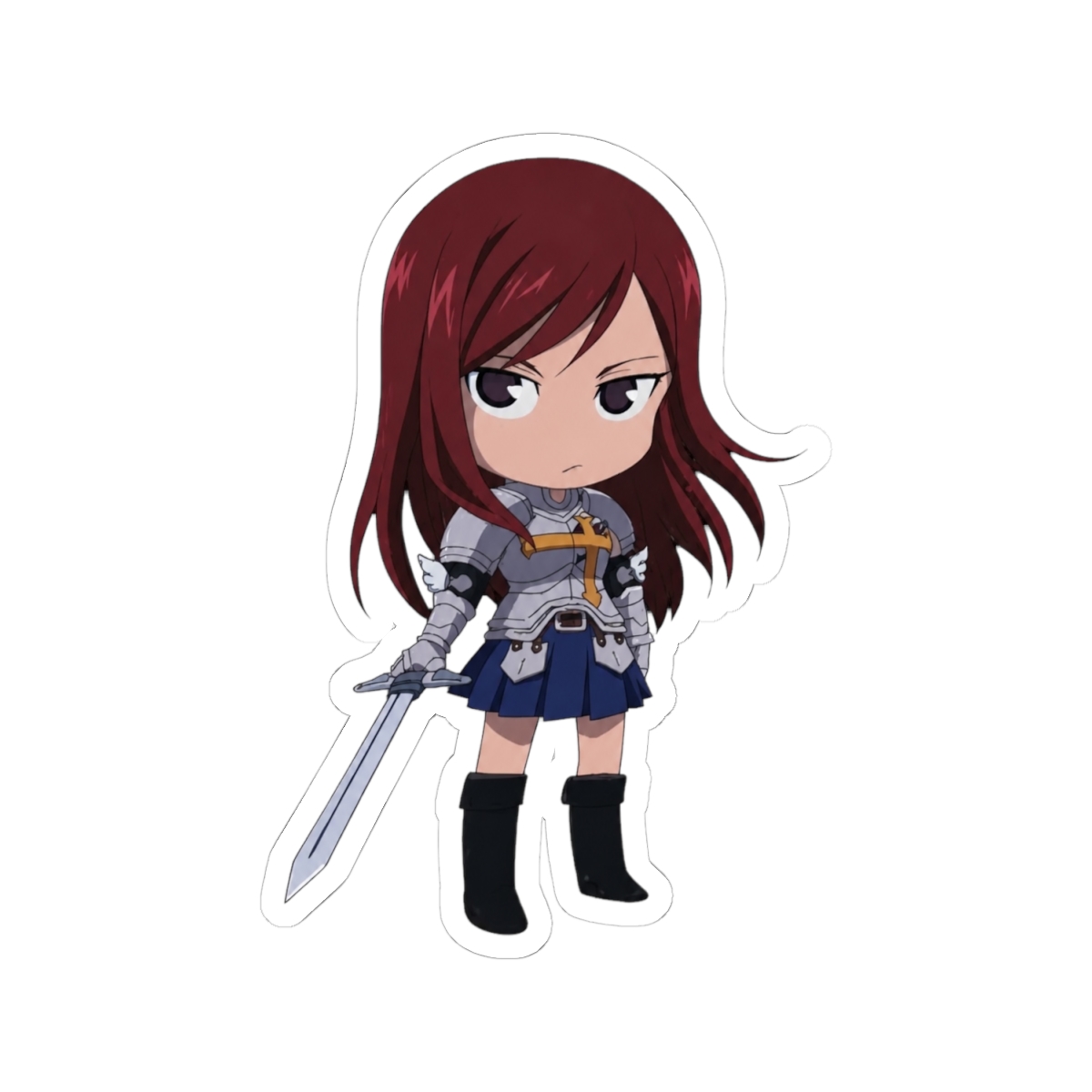 Great Eastern Entertainment Fairy Tail Erza Sd Sticker - alternate angle 1, merchandise
