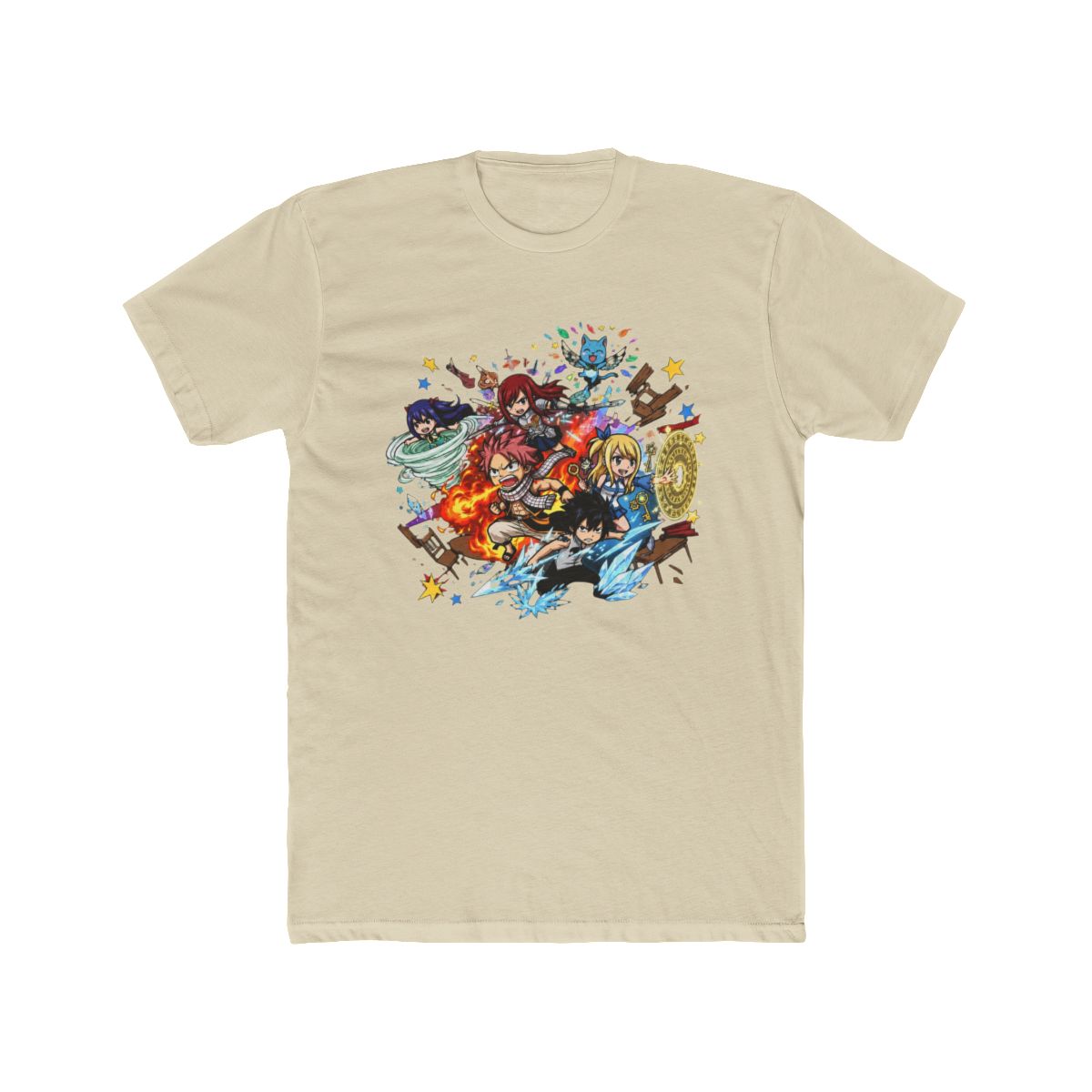 Fairy Tail Chibi Characters Battle T Shirt - alternate angle 4, merchandise