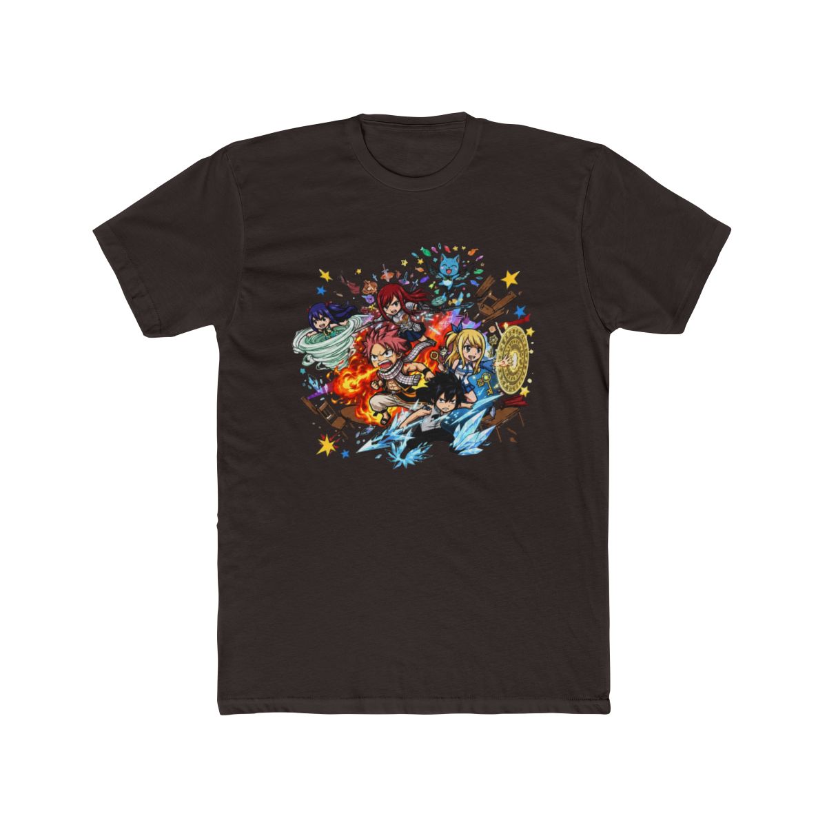 Fairy Tail Chibi Characters Battle T Shirt - alternate angle 3, merchandise