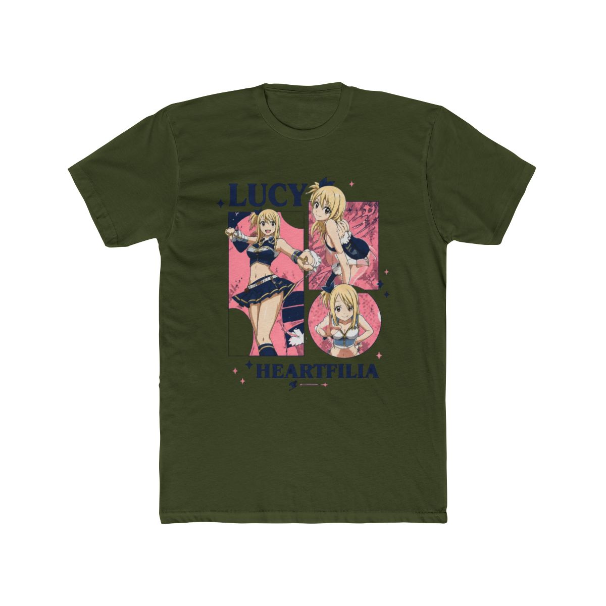 Fairy Tail Lucy Multi Big & Tall T Shirt - alternate angle 5, merchandise