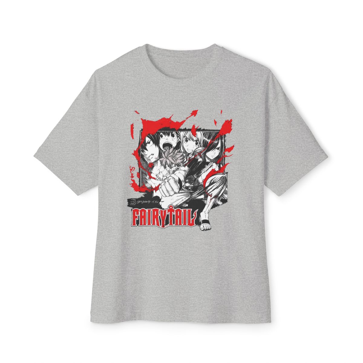 Fairy Tail Blaze Group Girls Oversized T-Shirt - alternate angle 5, merchandise