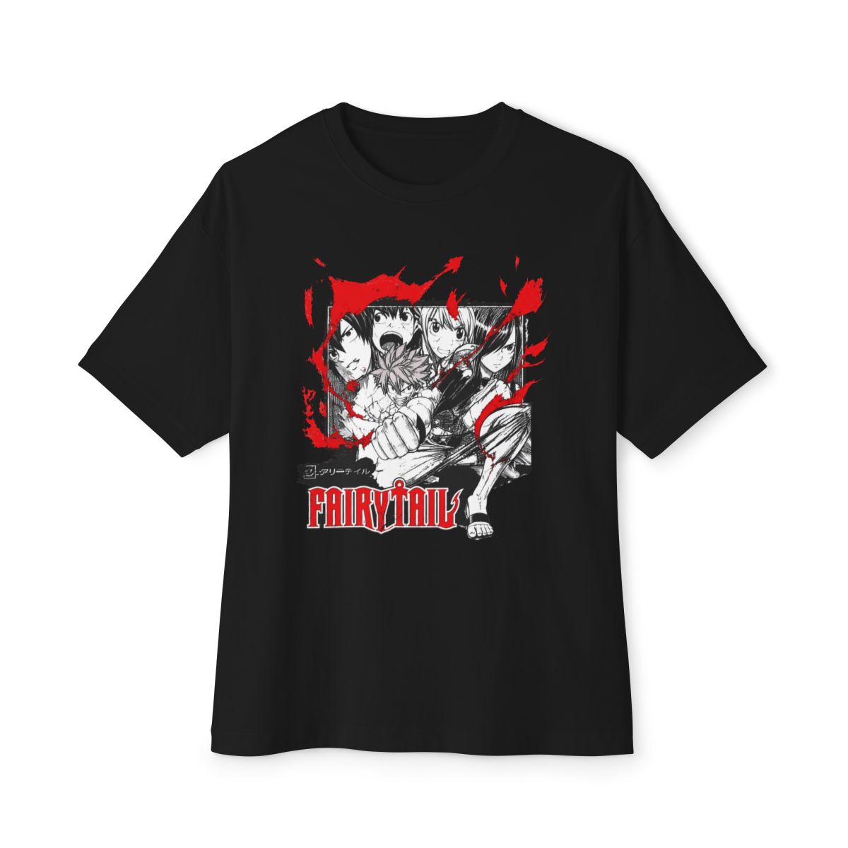 Fairy Tail Blaze Group Girls Oversized T-Shirt