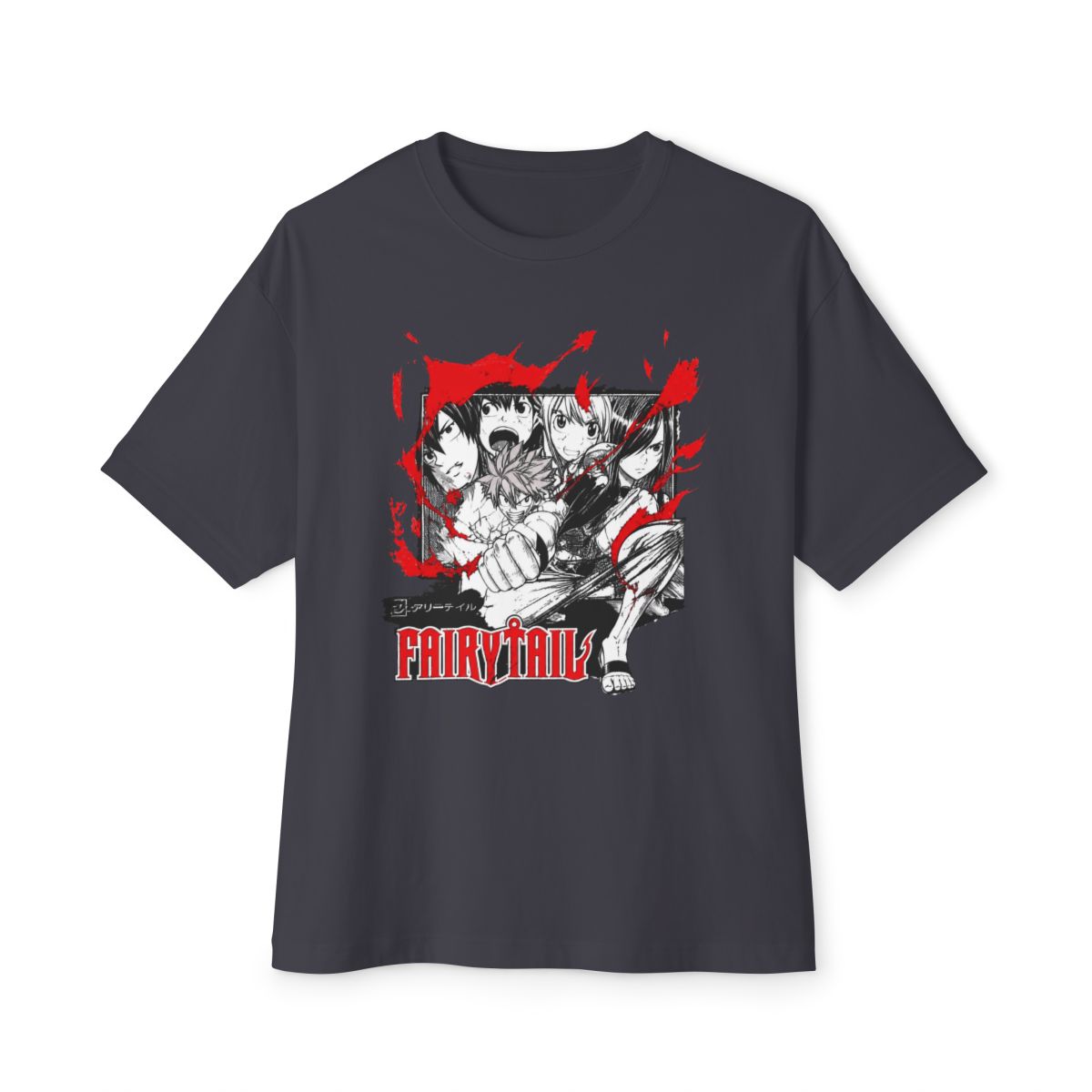 Fairy Tail Blaze Group Girls Oversized T-Shirt - alternate angle 4, merchandise