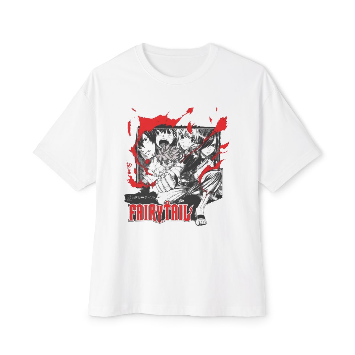 Fairy Tail Blaze Group Girls Oversized T-Shirt - Official T-Shirts merchandise