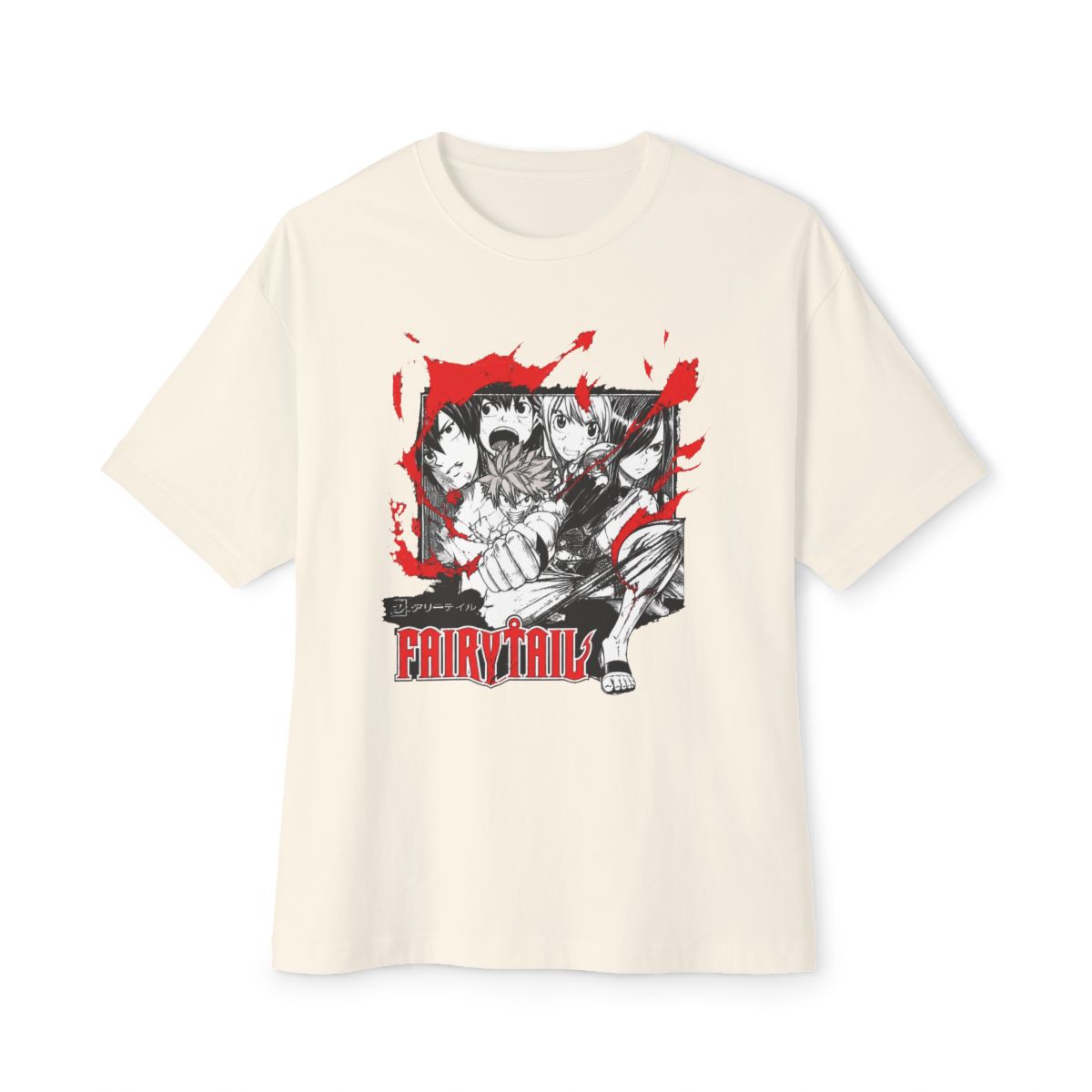Fairy Tail Blaze Group Girls Oversized T-Shirt - alternate angle 3, merchandise