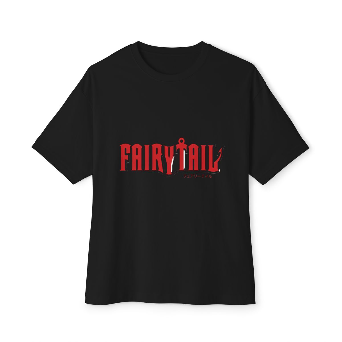 Fairy Tail Logo Girls Oversized T-Shirt