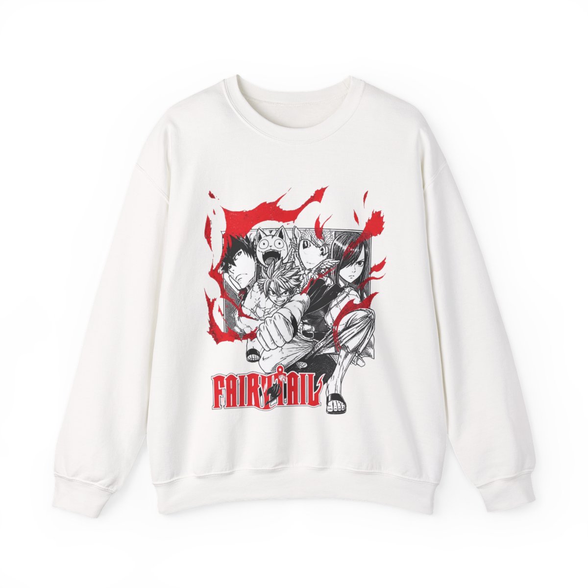 Fairy Tail Blaze Group Girls Slouchy - Official Sweatshirts merchandise