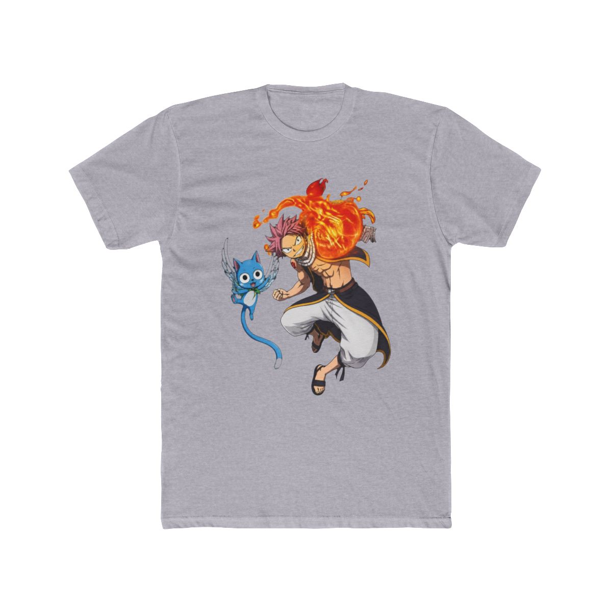 Fairy Tail - Natsu and Happy T Shirt blue | Elbenwald