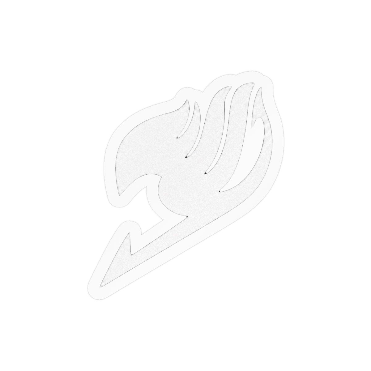 Fairy Tail Logo Sticker Decal Stickers Car Laptop 5" (White) - alternate angle 1, merchandise