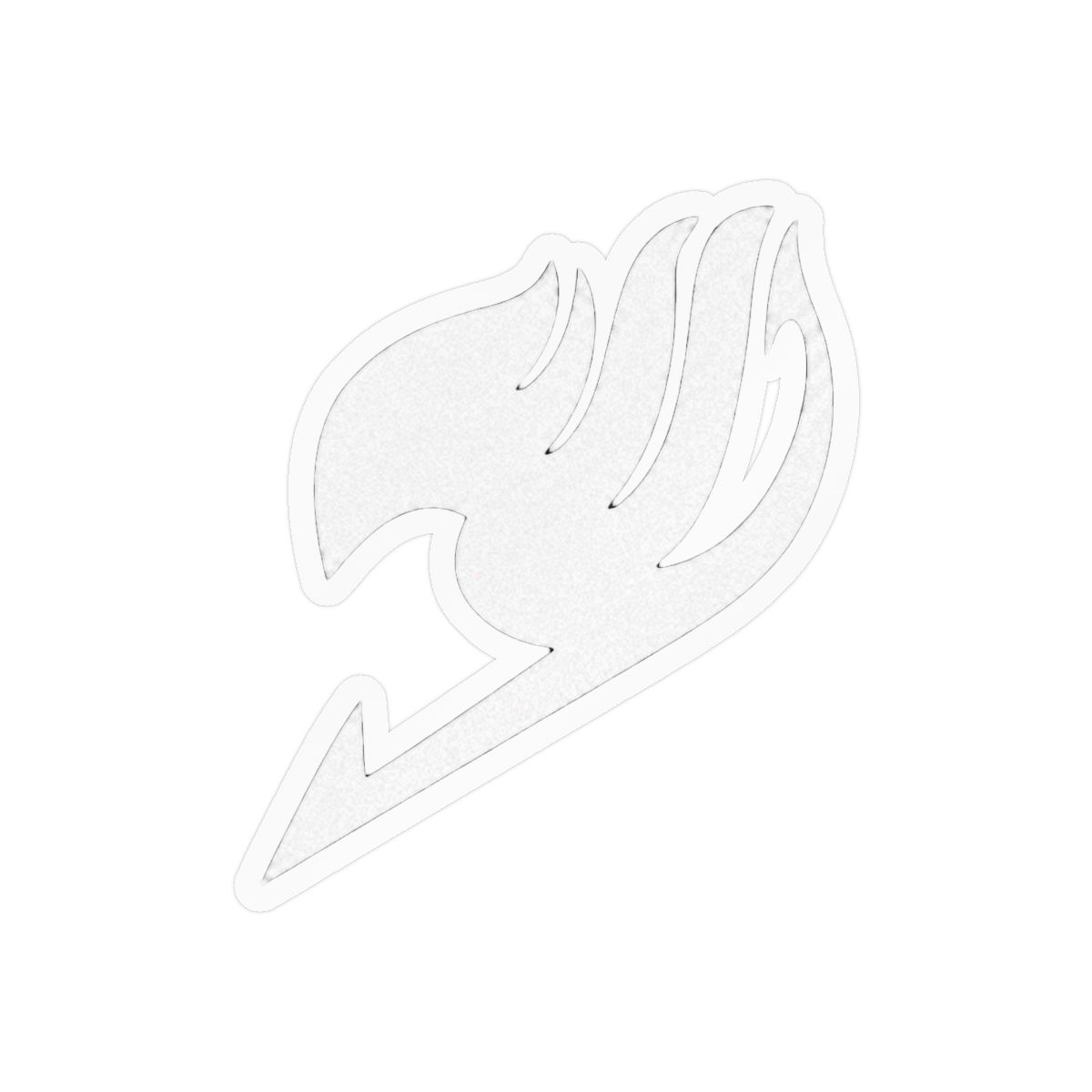Fairy Tail Logo Sticker Decal Stickers Car Laptop 5" (White) - alternate angle 2, merchandise
