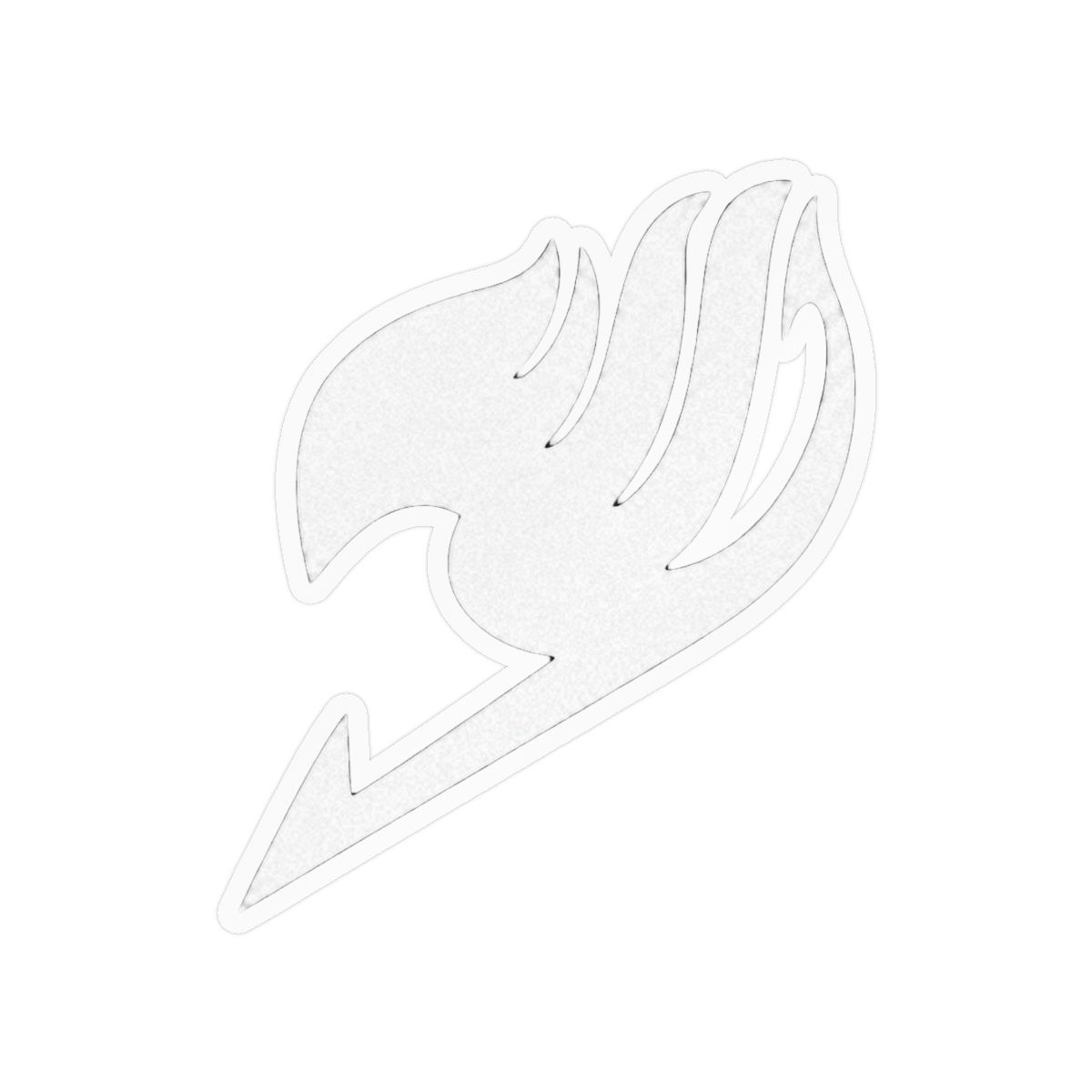 Fairy Tail Logo Sticker Decal Stickers Car Laptop 5" (White) - alternate angle 3, merchandise
