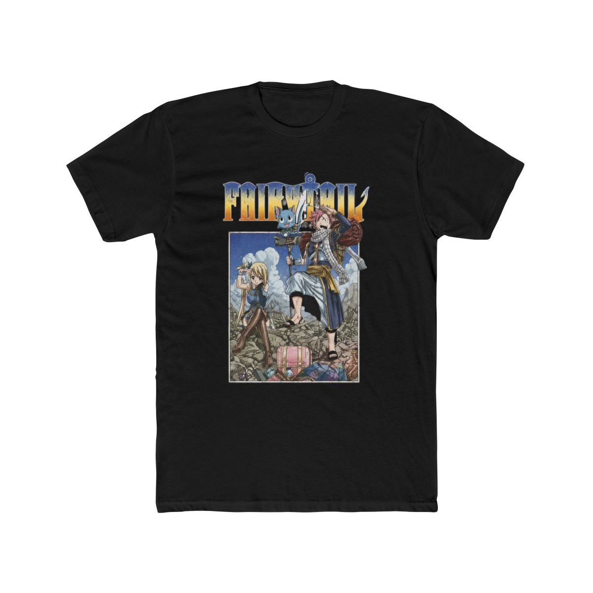 Fairy Tail On A Mission Girls Mineral Wash Crop T Shirt - alternate angle 3, merchandise