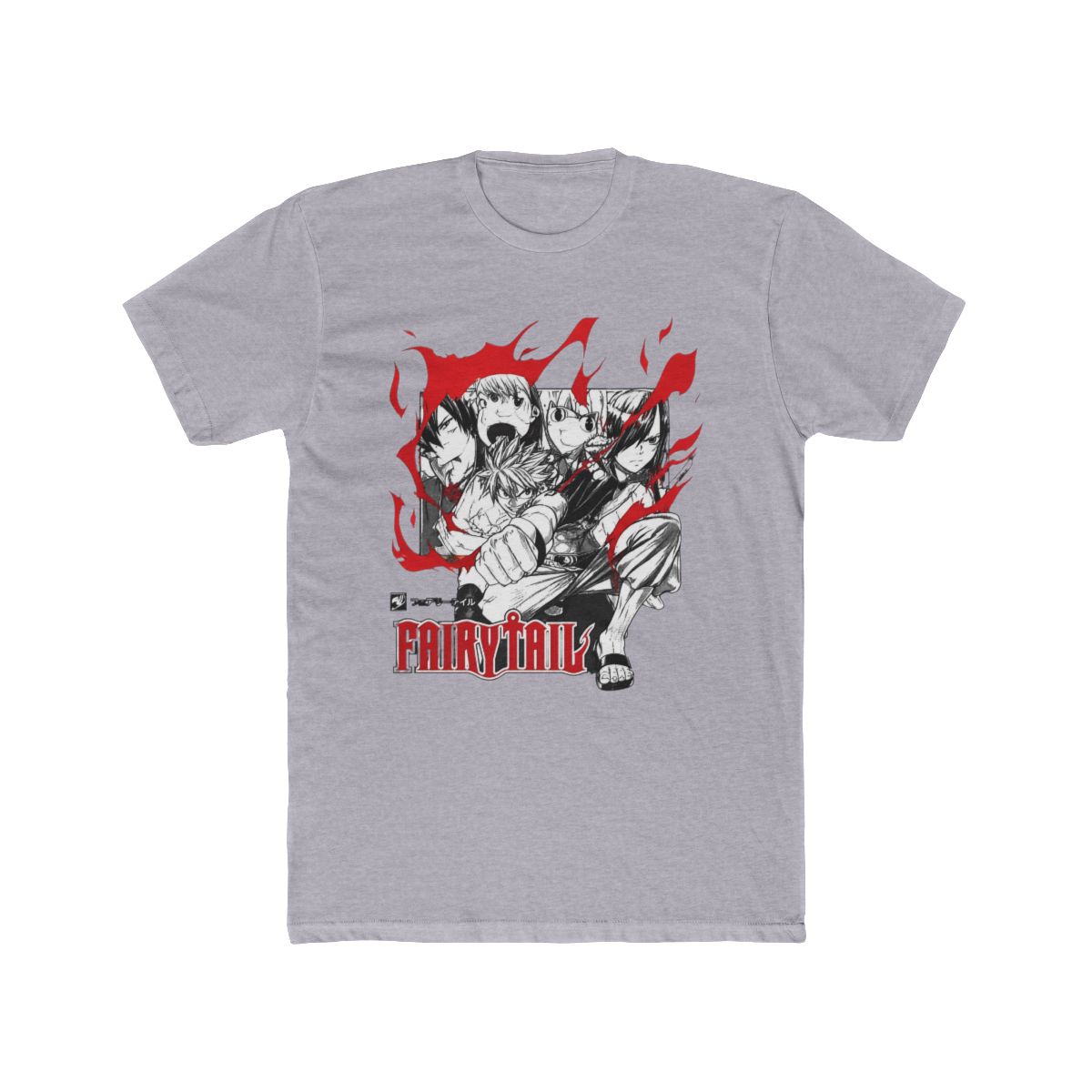 Fairy Tail Blaze Group Mineral Wash T Shirt