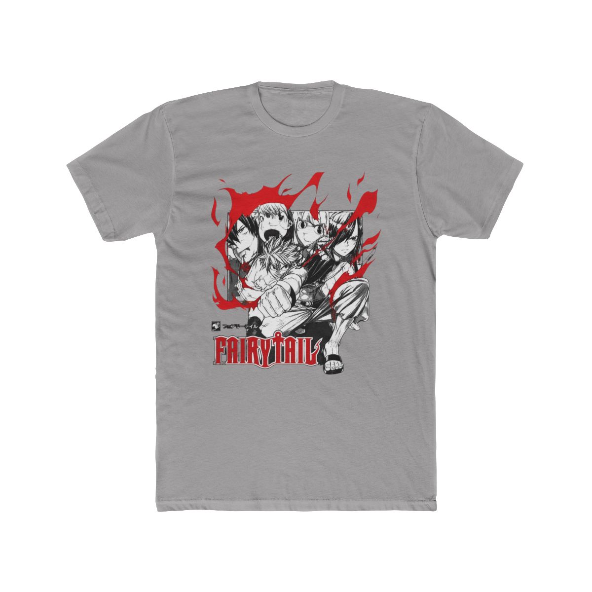 Fairy Tail Blaze Group Mineral Wash T Shirt - Official T-Shirts merchandise