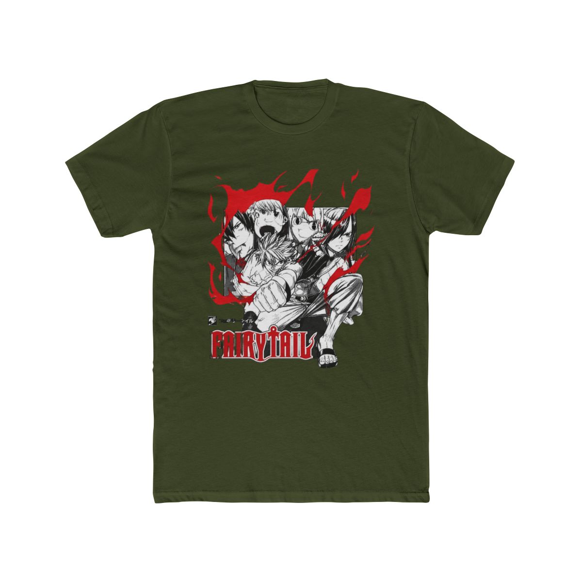 Fairy Tail Blaze Group Mineral Wash T Shirt - alternate angle 5, merchandise