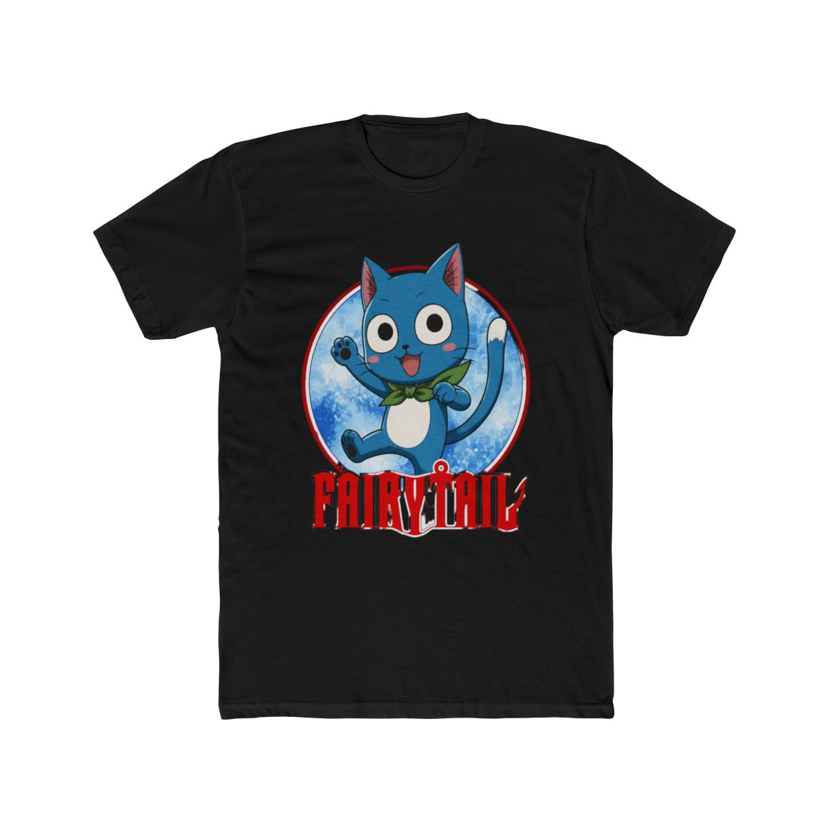 Fairy Tail Happy Lockup T Shirt - alternate angle 3, merchandise