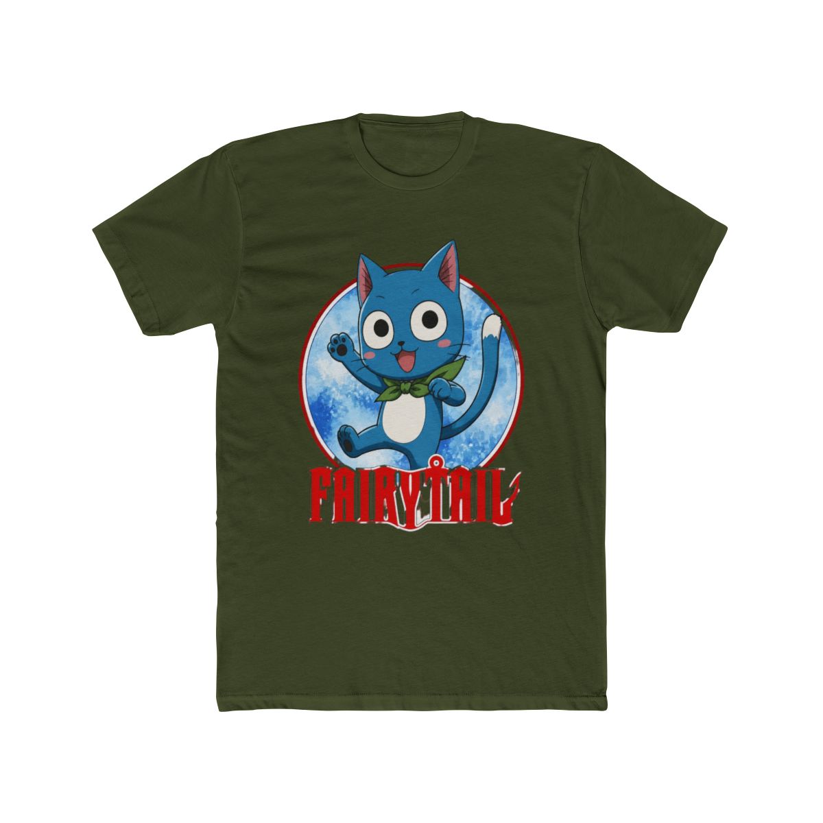 Fairy Tail Happy Lockup T Shirt - alternate angle 5, merchandise