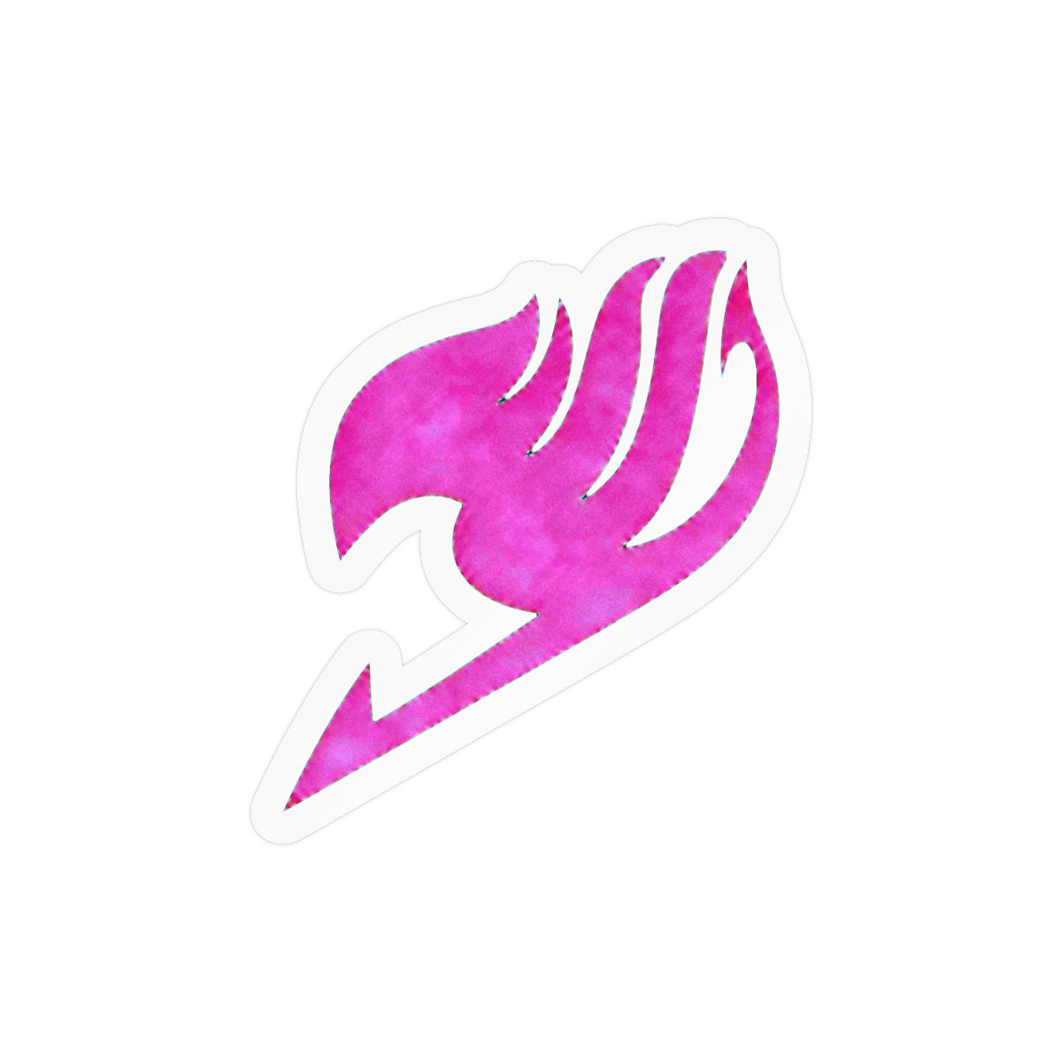 Fairy Tail Vinyl Sticker Decal (3.6" x 4", Hottest Pink) - alternate angle 1, merchandise