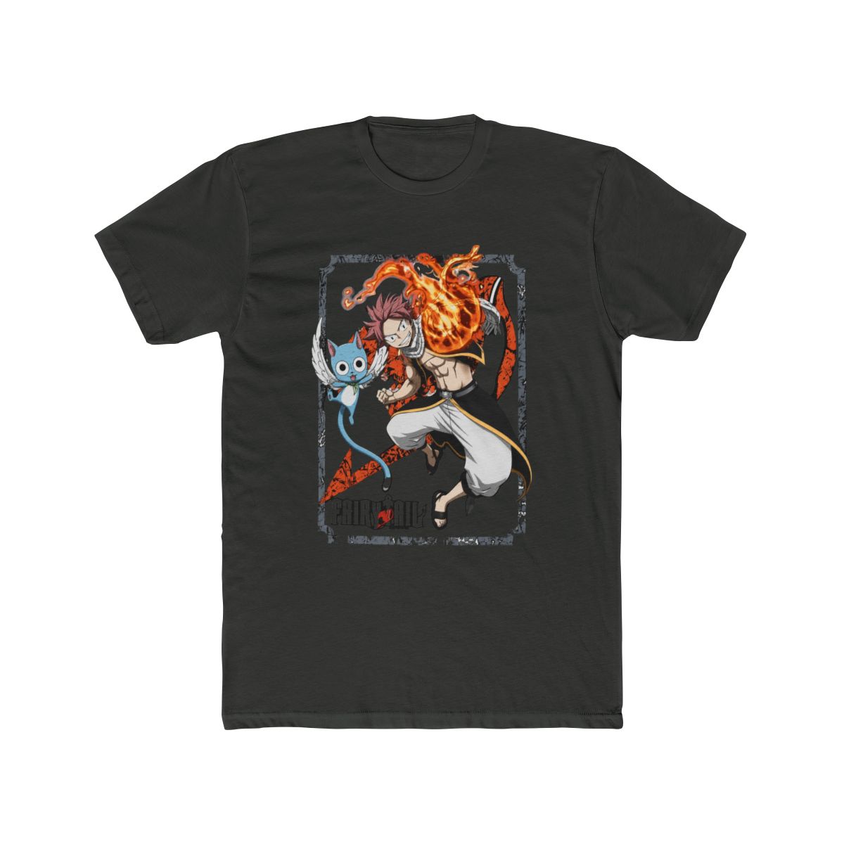 Fairy Tail Natsu & Happy Frame T Shirt - alternate angle 5, merchandise