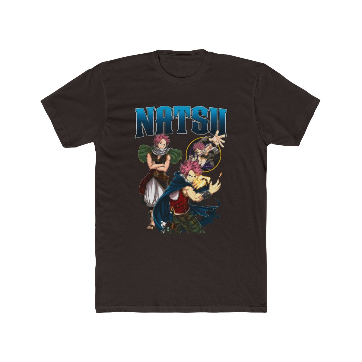 Fairy Tail Natsu Multi Pose Big & Tall T Shirt - alternate angle 2, merchandise
