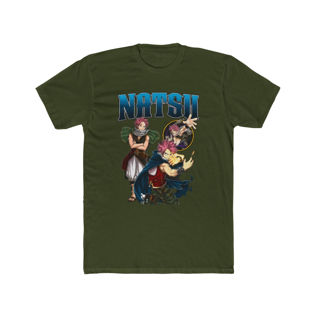 Fairy Tail Natsu Multi Pose Big & Tall T Shirt - alternate angle 4, merchandise