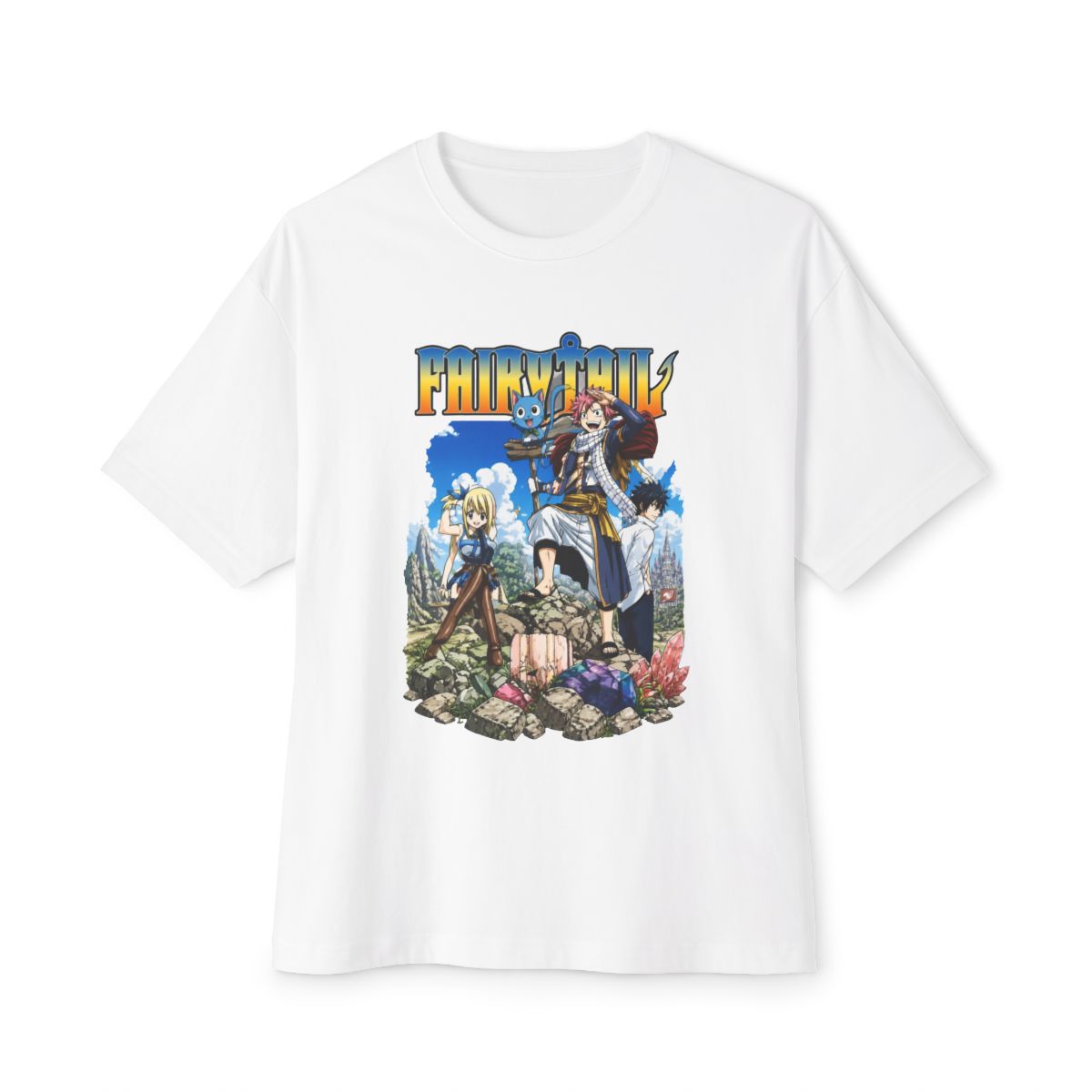 Fairy Tail On A Mission Oversized T-Shirt - Official T-Shirts merchandise