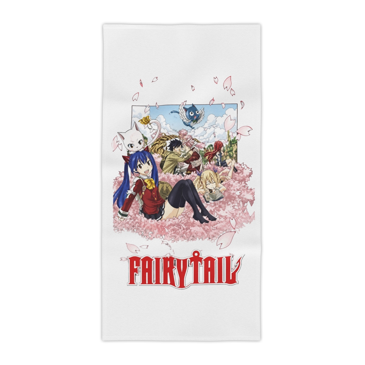 SAKAMI - Fairy Tail - Sakura Bloom - Towels - 150 x 75 cm - Original & Licensed - alternate angle 2, merchandise