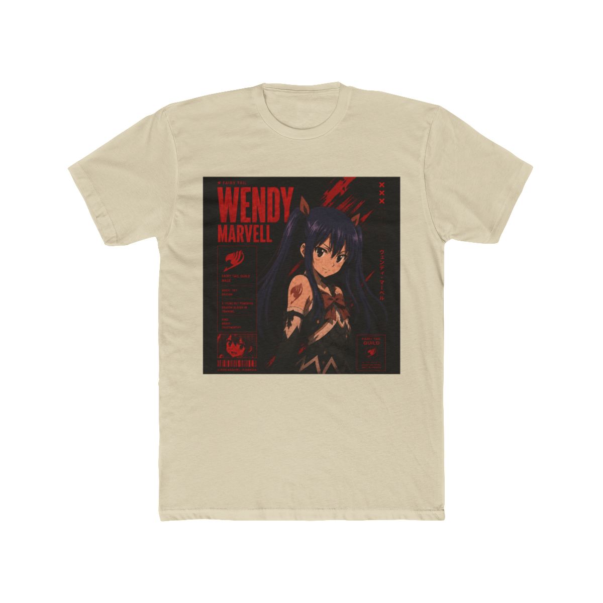Fairy Tail Wendy Character Profile T Shirt - alternate angle 4, merchandise
