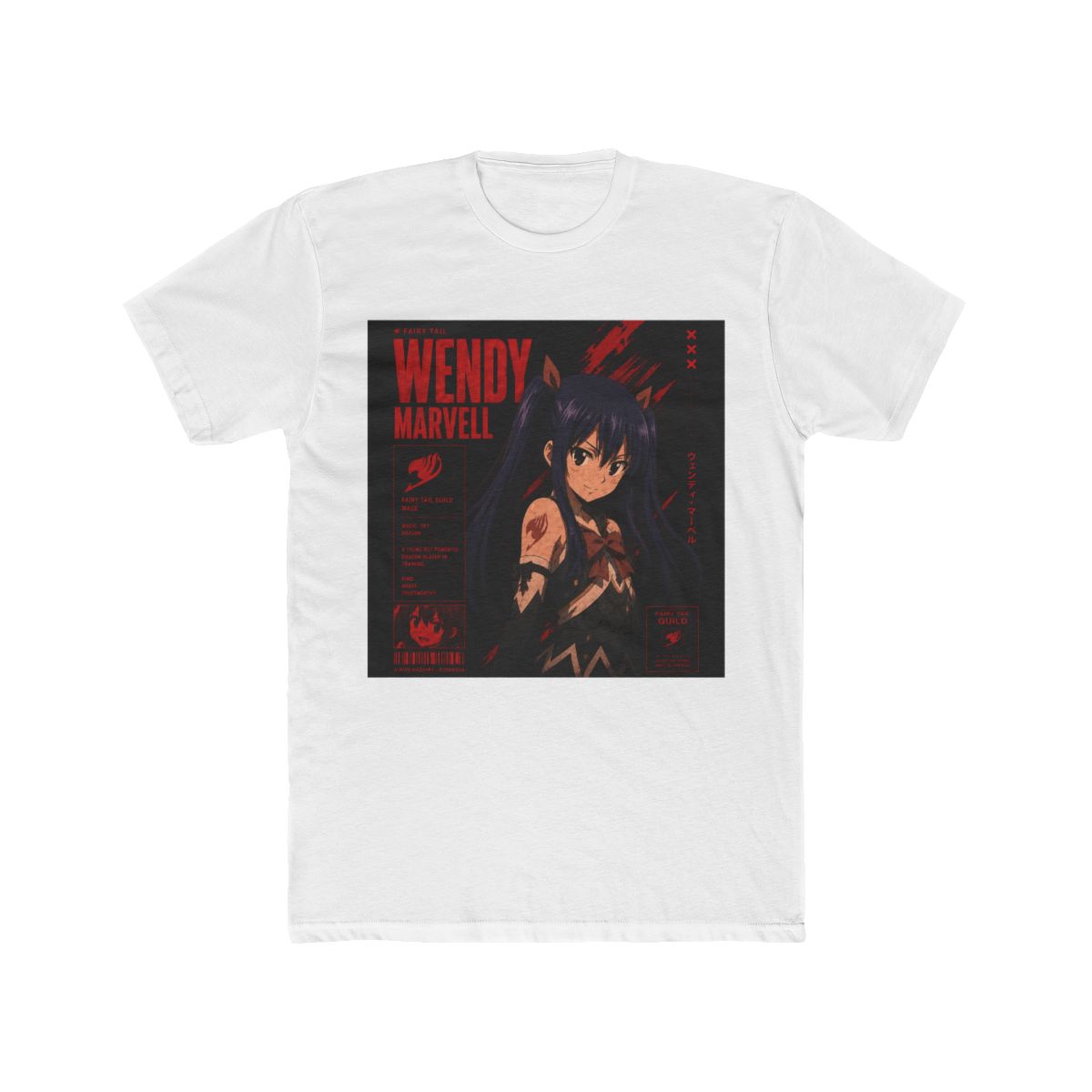 Fairy Tail Wendy Character Profile T Shirt - Official T-Shirts merchandise